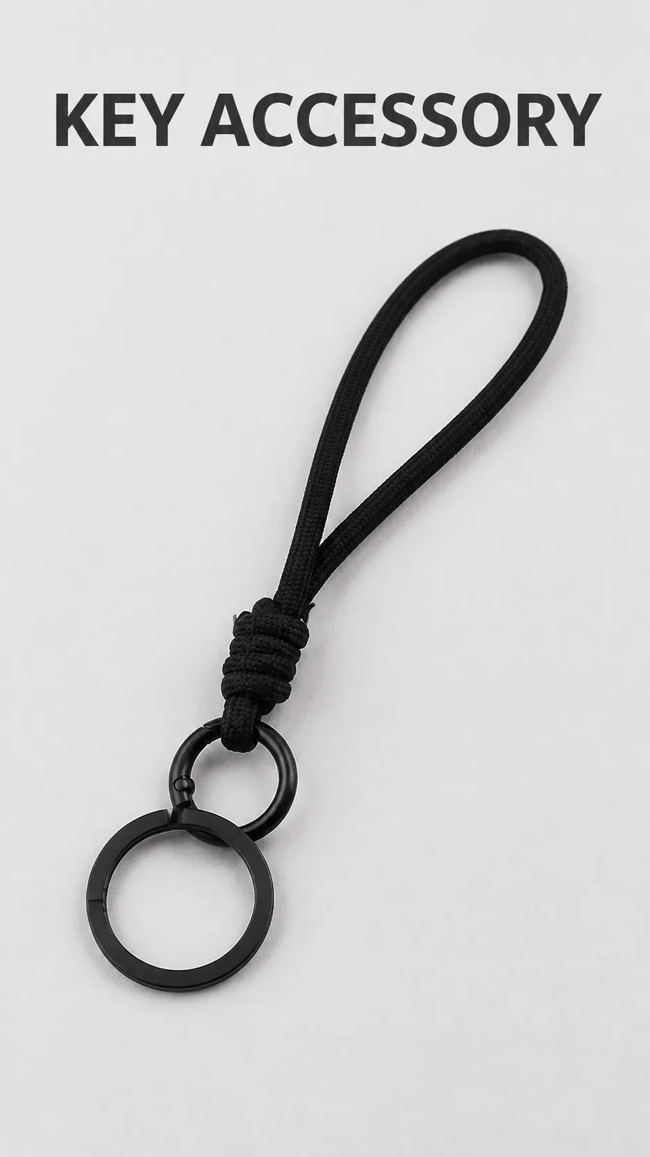 Fashion Braided Wrist Loop Keychain Cord with Spring Ring for DIY Phone Lanyard and Bag Accessories product detail 6