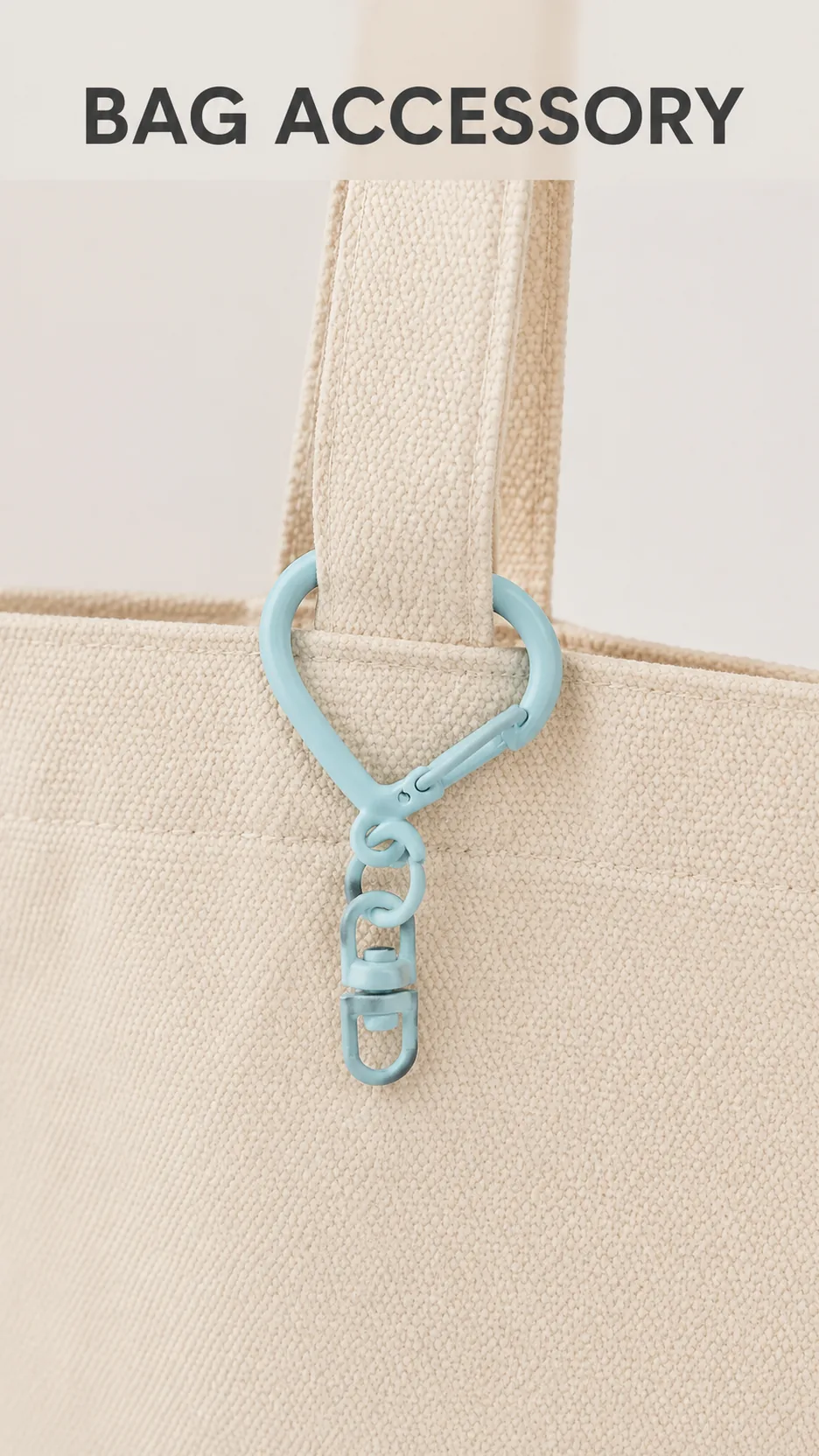 Wholesale Heart Shaped Metal Carabiner Keychain Clasp DIY Bag Accessory Hardware product detail 5