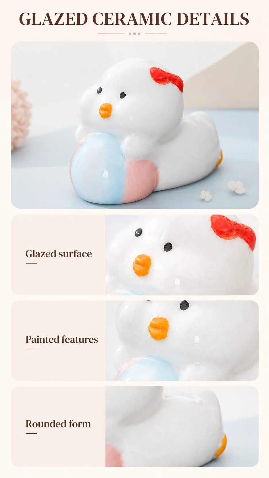 Jingdezhen Ceramic Animal Figurine Collection product detail 2
