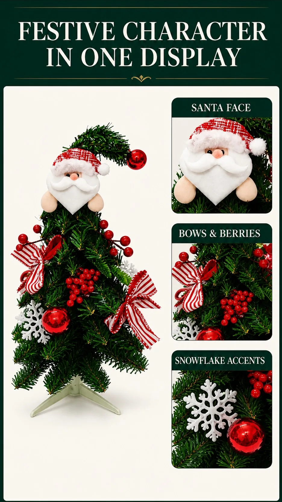 Nordic Gnome and Bent Christmas Tree Set product detail 2