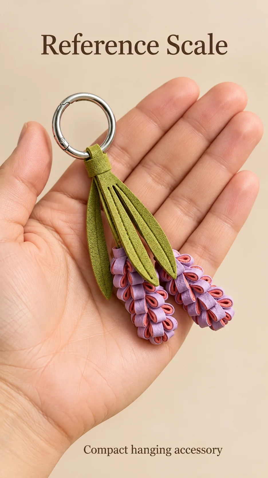 ♪ Purple lavender leather key button ♪ product detail 4