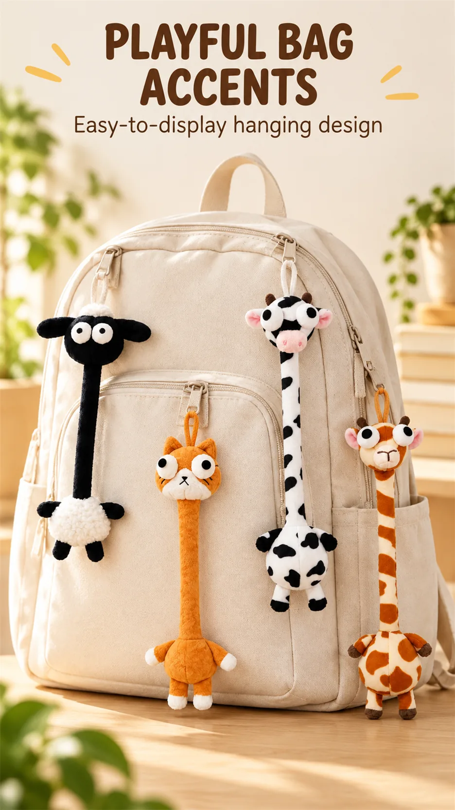 The little iron egg is an evil, long-necked, hairy doll with an abstract toy toy bag. product detail 6