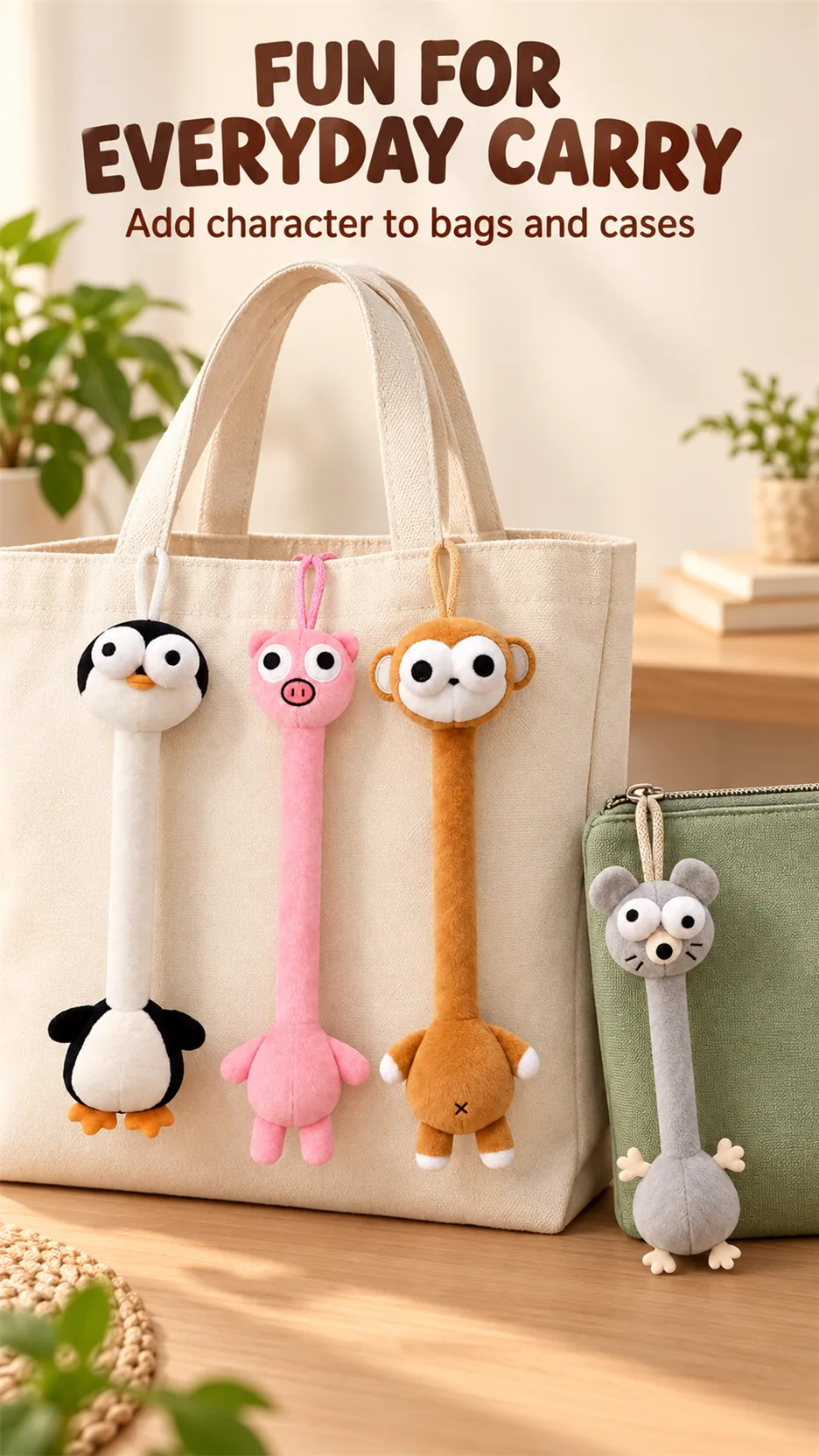 The little iron egg is an evil, long-necked, hairy doll with an abstract toy toy bag. product detail 7
