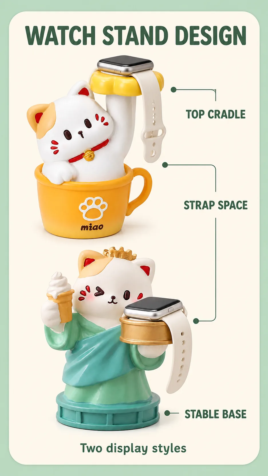 Cat Watch Stands and Character Figurines product detail 2