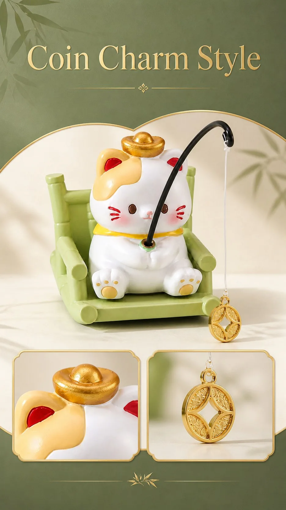 Fishing Cat Desk Figurines product detail 5