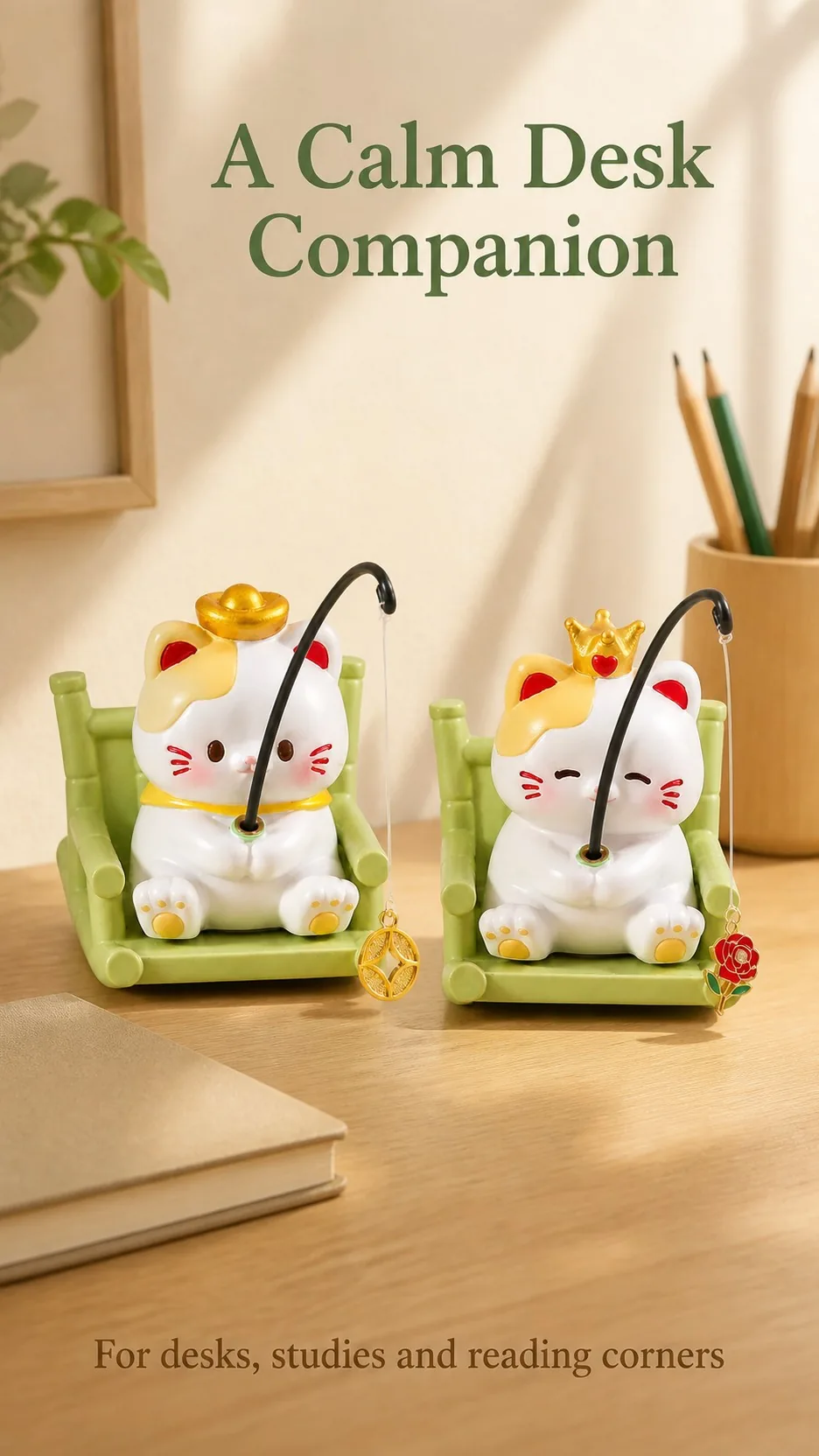Fishing Cat Desk Figurines product detail 6