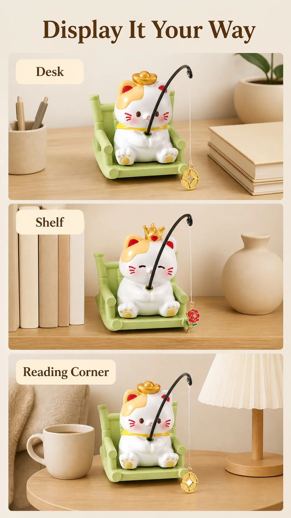 Fishing Cat Desk Figurines product detail 8