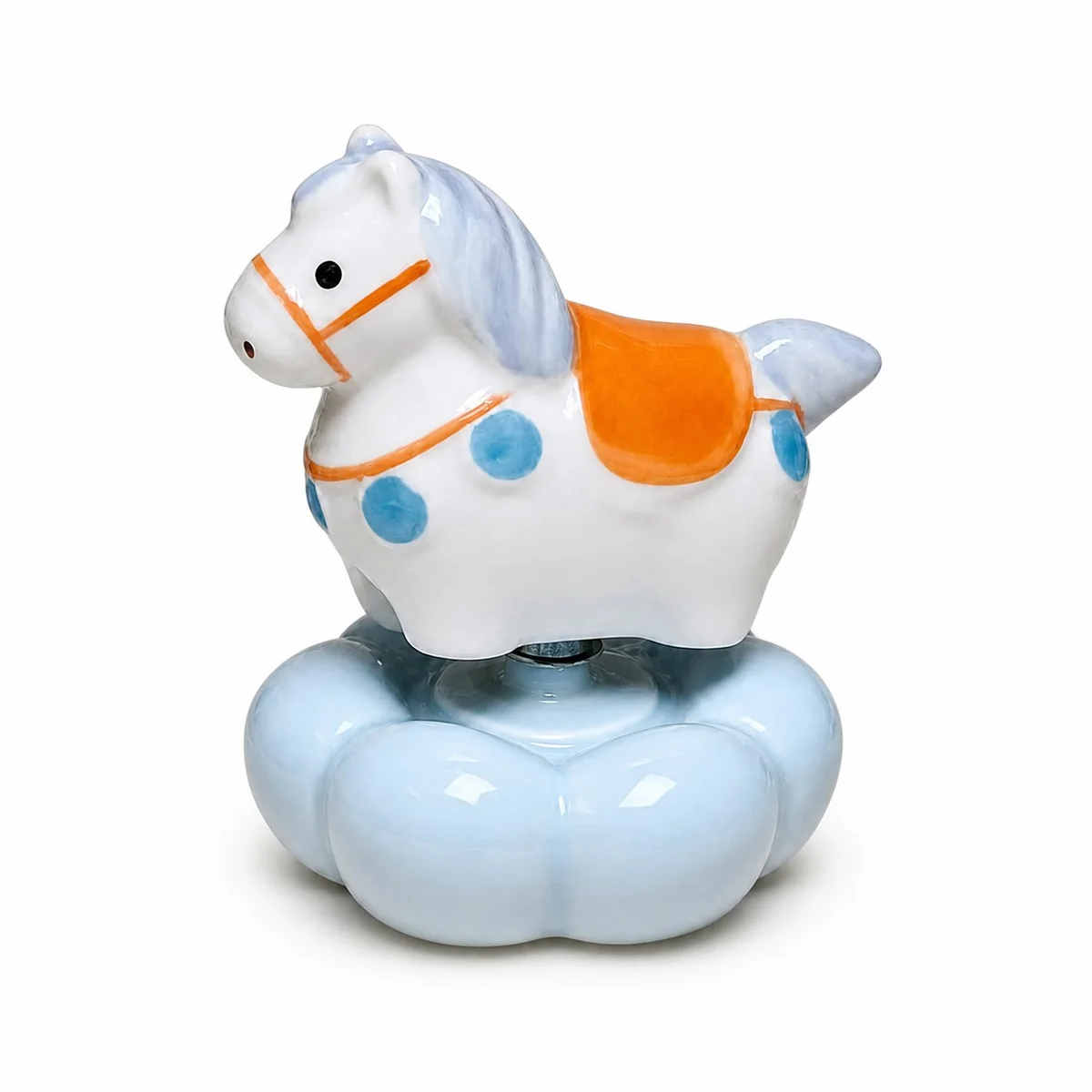 Rotating Ceramic Tang Horse Figurines