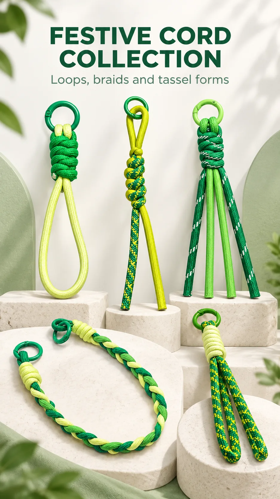 Dragon Boat Festival Dopamine Wrist Rope Keychain Braided Cord Bag Charm product detail 1