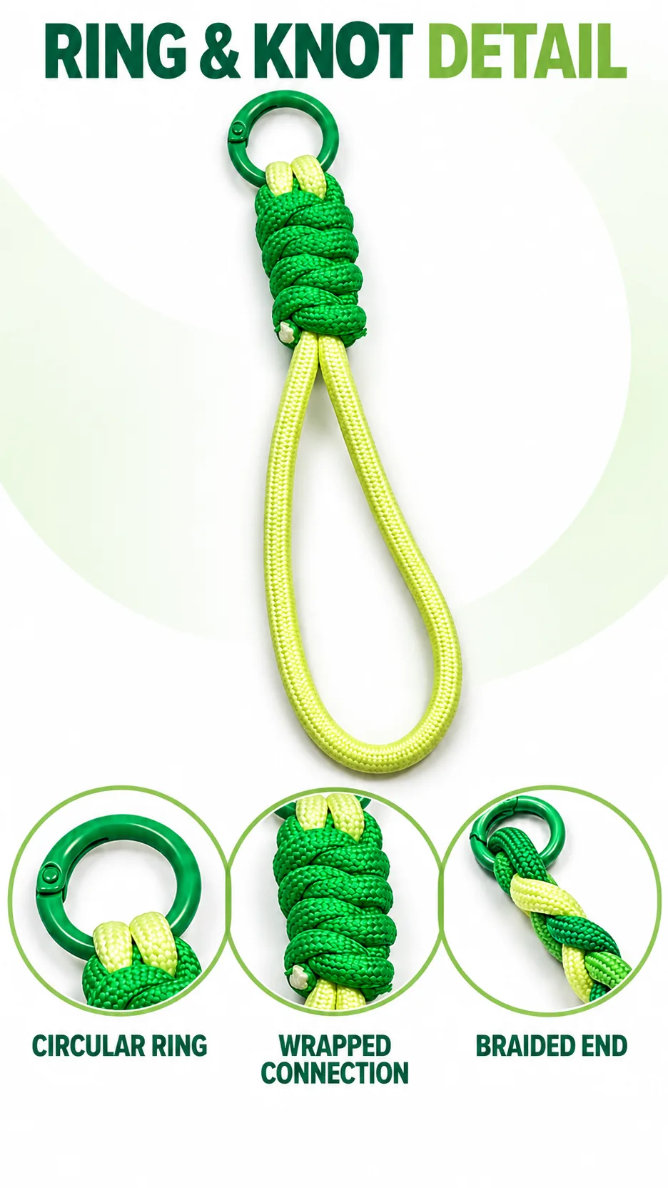 Dragon Boat Festival Dopamine Wrist Rope Keychain Braided Cord Bag Charm product detail 3
