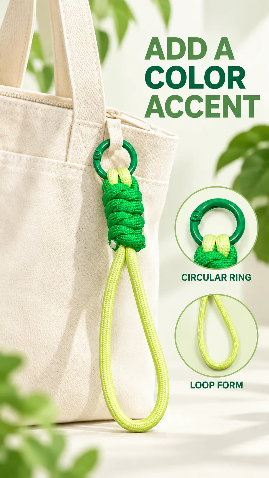 Dragon Boat Festival Dopamine Wrist Rope Keychain Braided Cord Bag Charm product detail 6