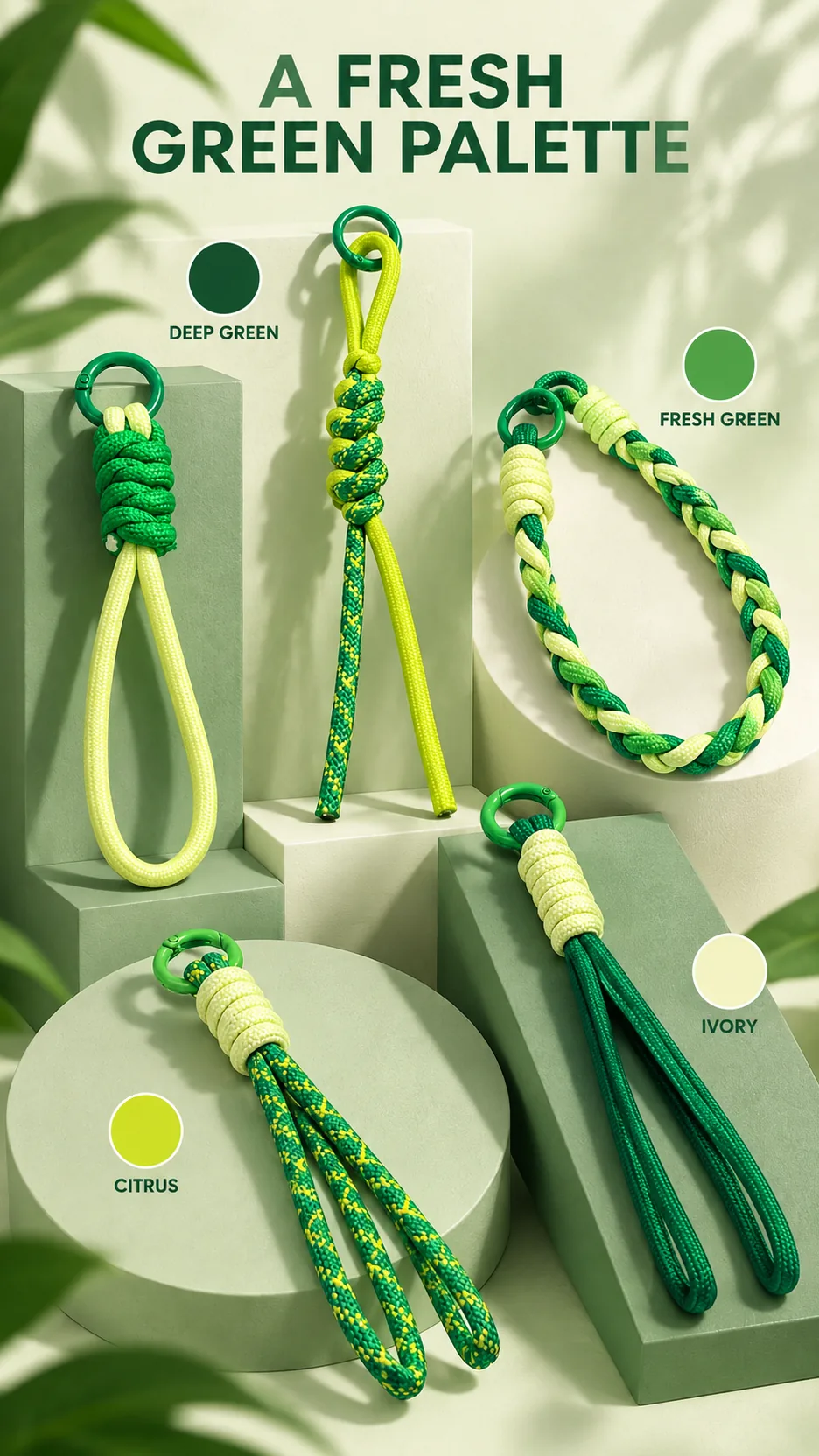 Dragon Boat Festival Dopamine Wrist Rope Keychain Braided Cord Bag Charm product detail 8