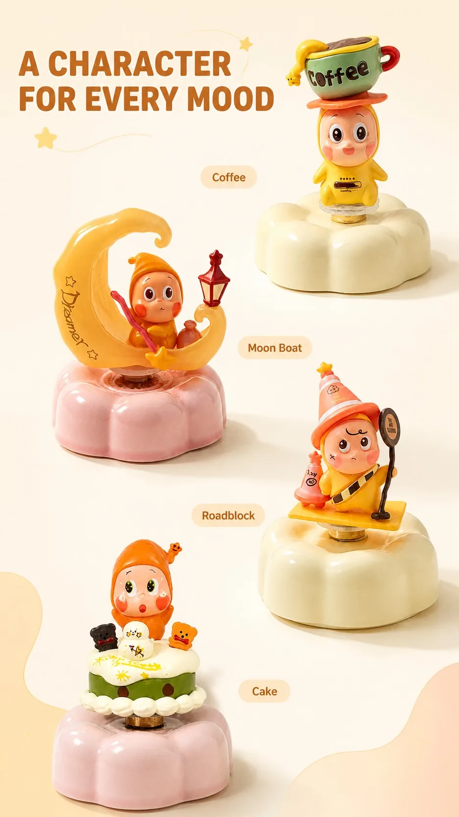 Rotating Ceramic Stargazer Figurines product detail 4