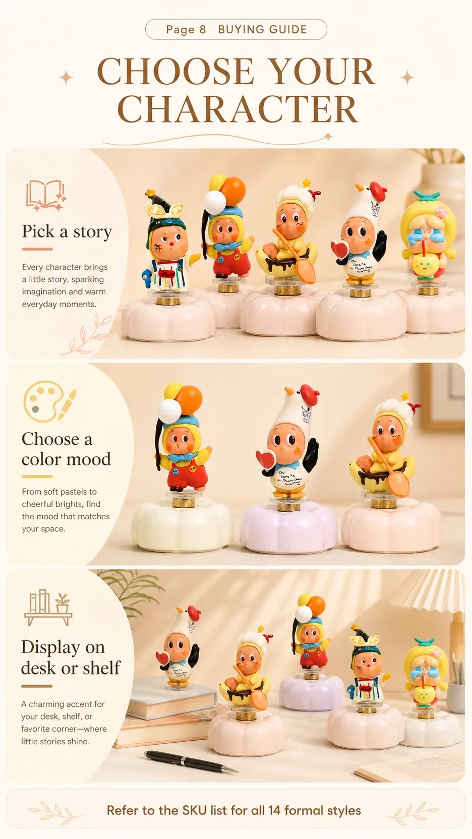 Rotating Ceramic Stargazer Figurines product detail 8