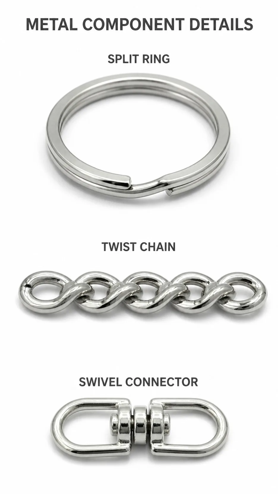 Lobster Clasp and Key Ring DIY Hardware Set product detail 2