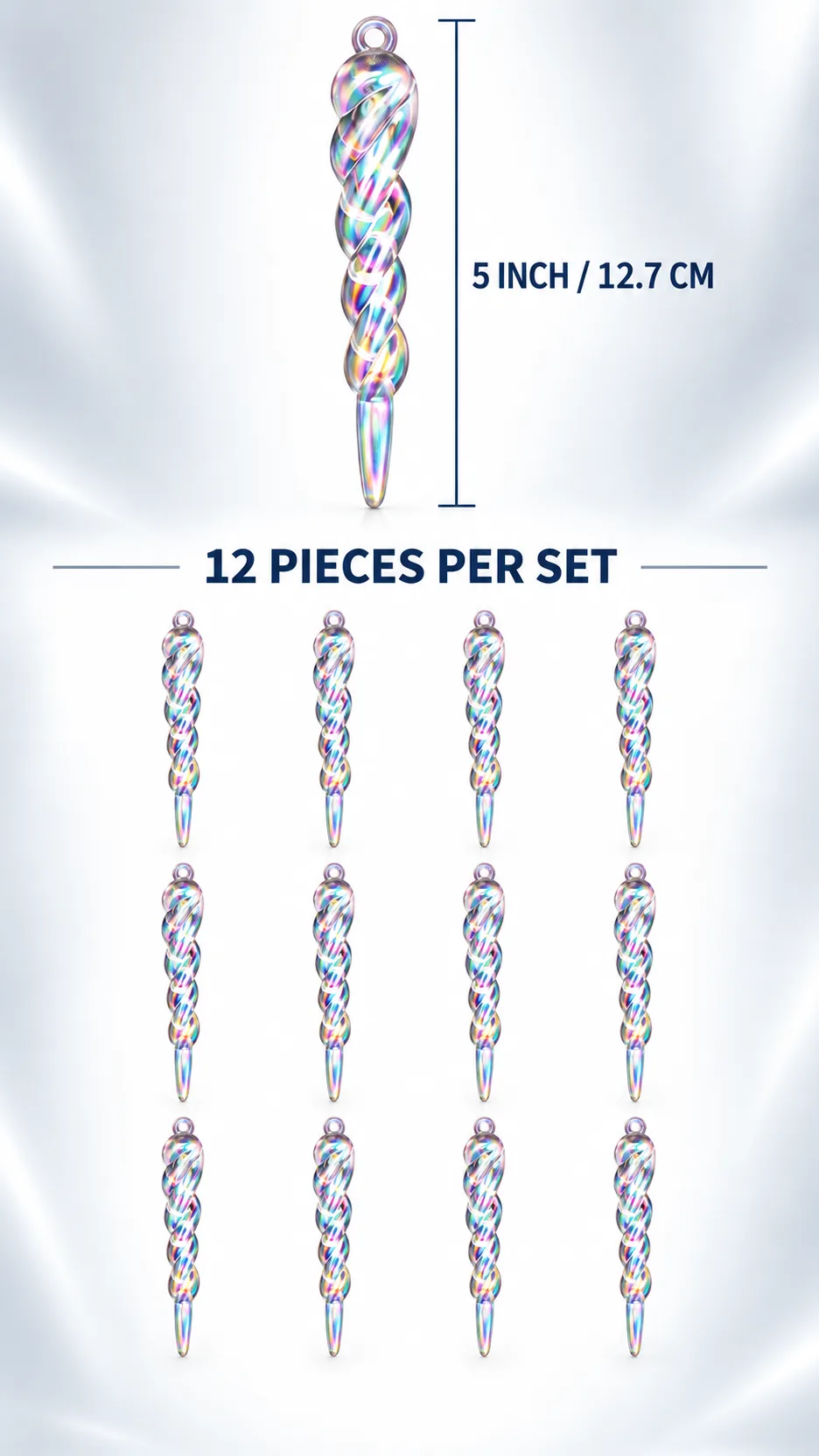 The Amazon Christmas decorations, the Aclik's ice strips, the colored ice cream tree. Hang. product detail 4