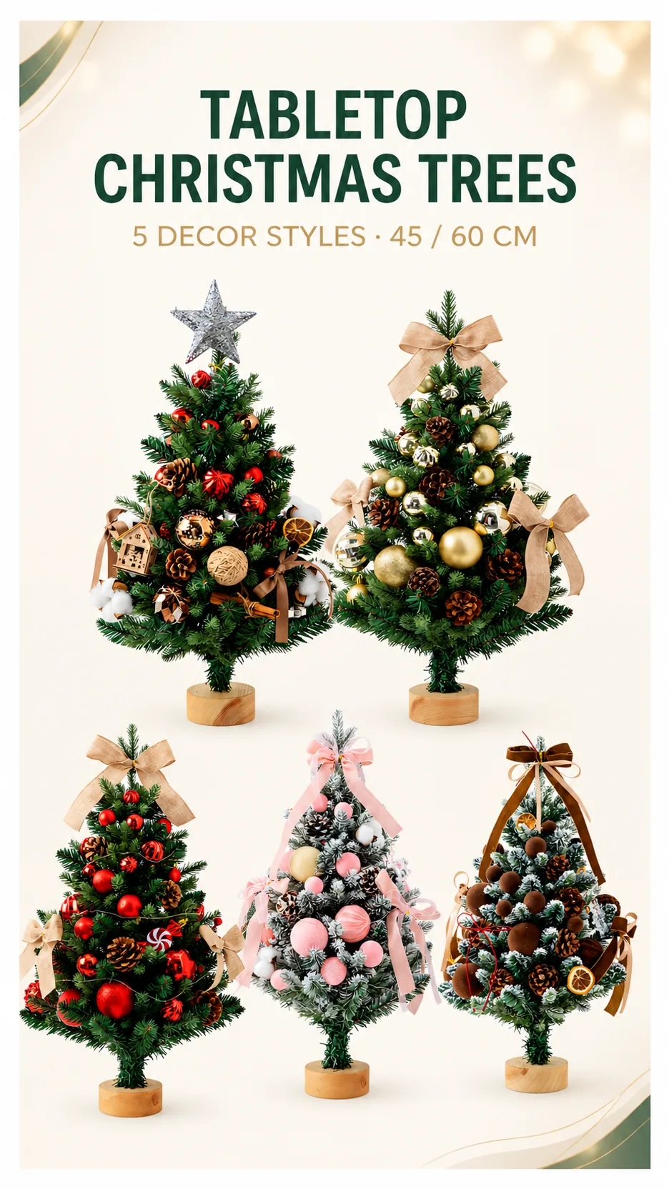 Decorated Tabletop Christmas Tree Sets product detail 1