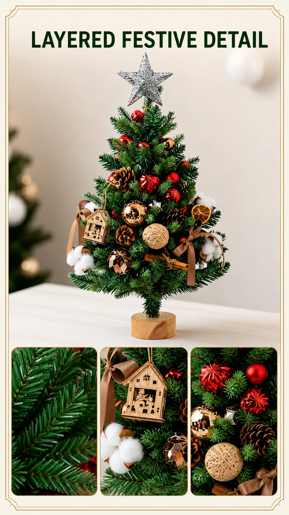 Decorated Tabletop Christmas Tree Sets product detail 2