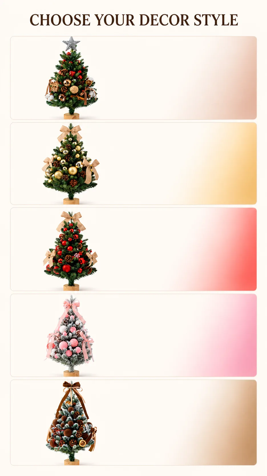 Decorated Tabletop Christmas Tree Sets product detail 5
