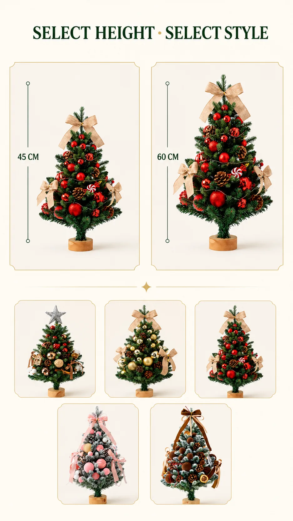 Decorated Tabletop Christmas Tree Sets product detail 8