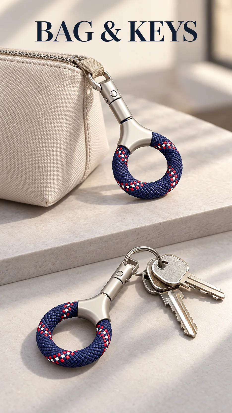 Premium Woven Loop Phone Strap with Self-Locking Metal Clasp and Finger Ring Grip product detail 7