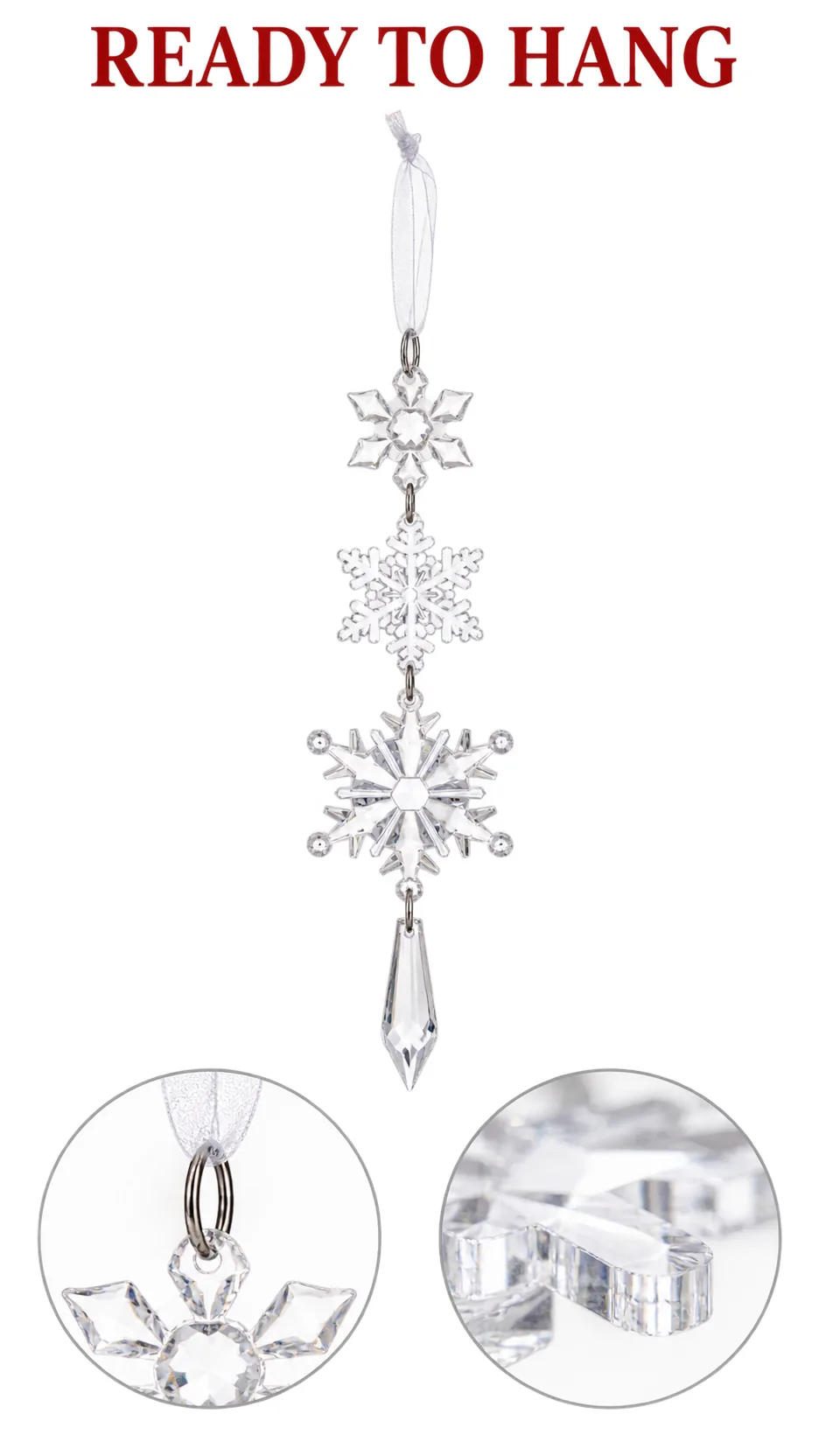 Christmas Decoration of Acrey Ice Crawl Crawl Stuff, 10PCS Transparent Christmas Trees. product detail 3