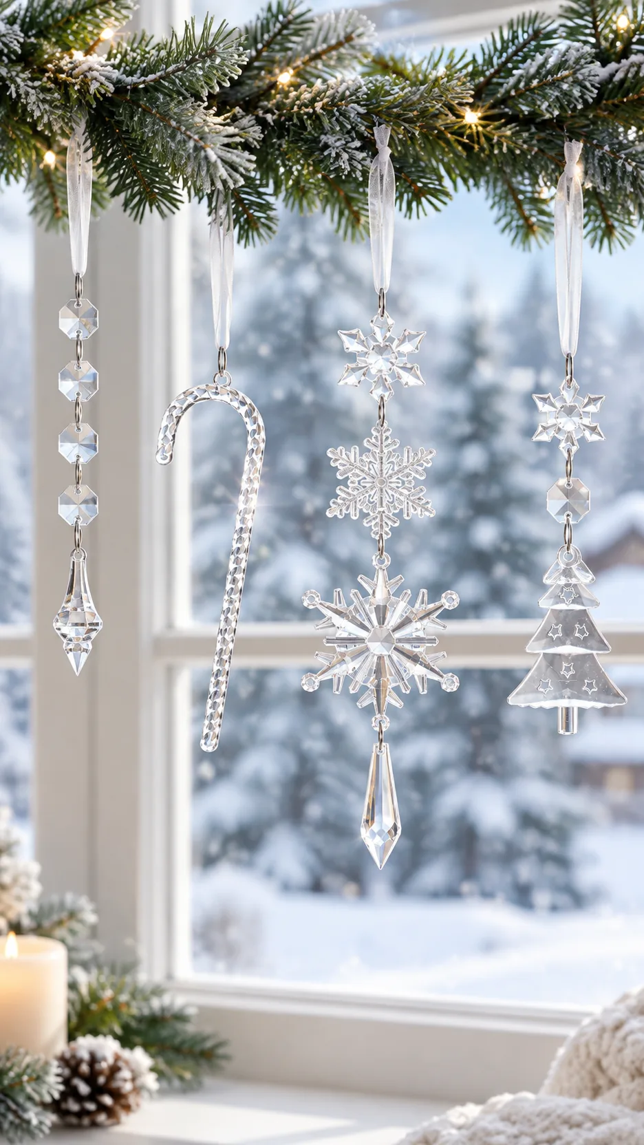 Christmas Decoration of Acrey Ice Crawl Crawl Stuff, 10PCS Transparent Christmas Trees. product detail 7
