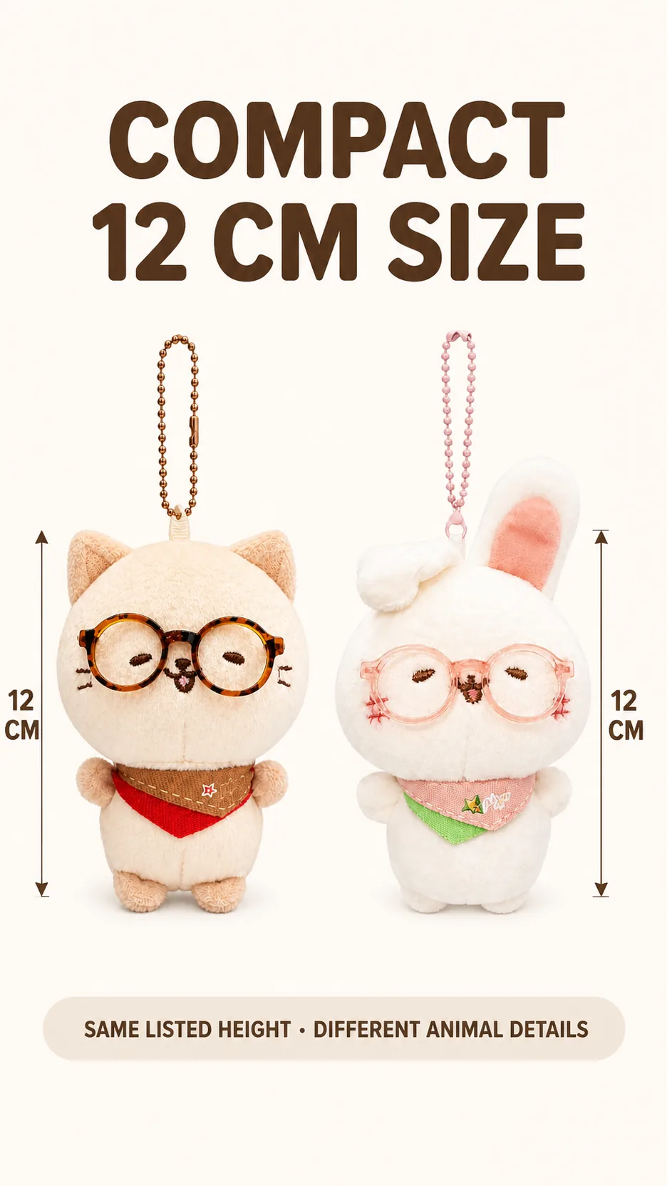Plush Animal Keychains product detail 4