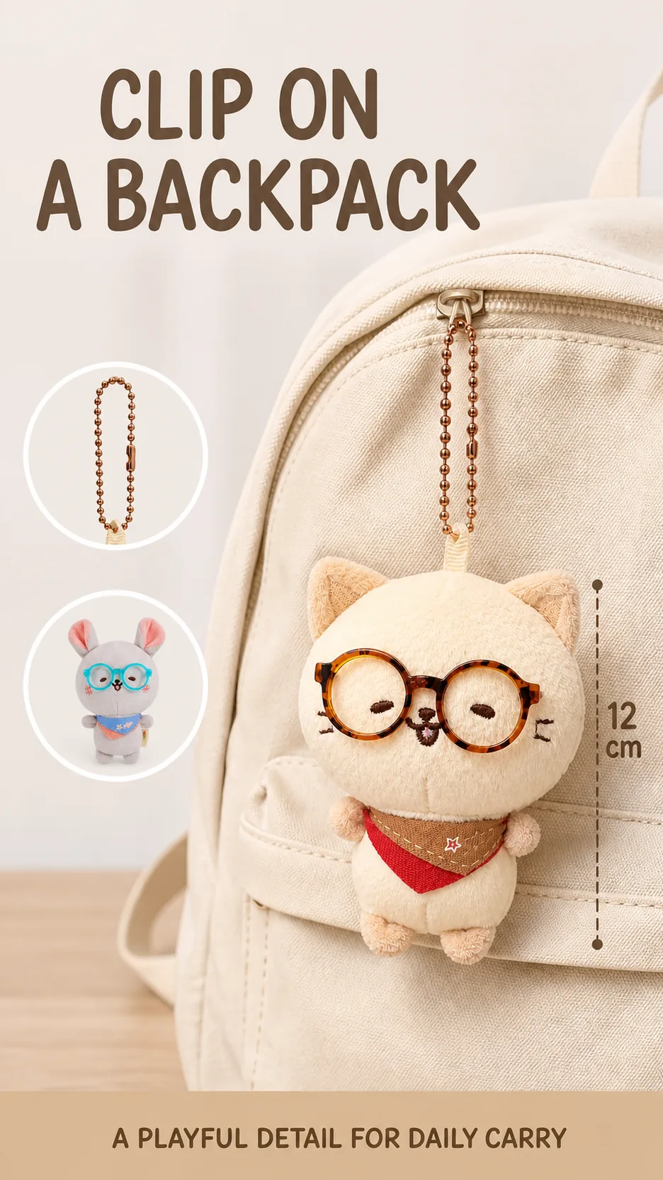 Plush Animal Keychains product detail 6