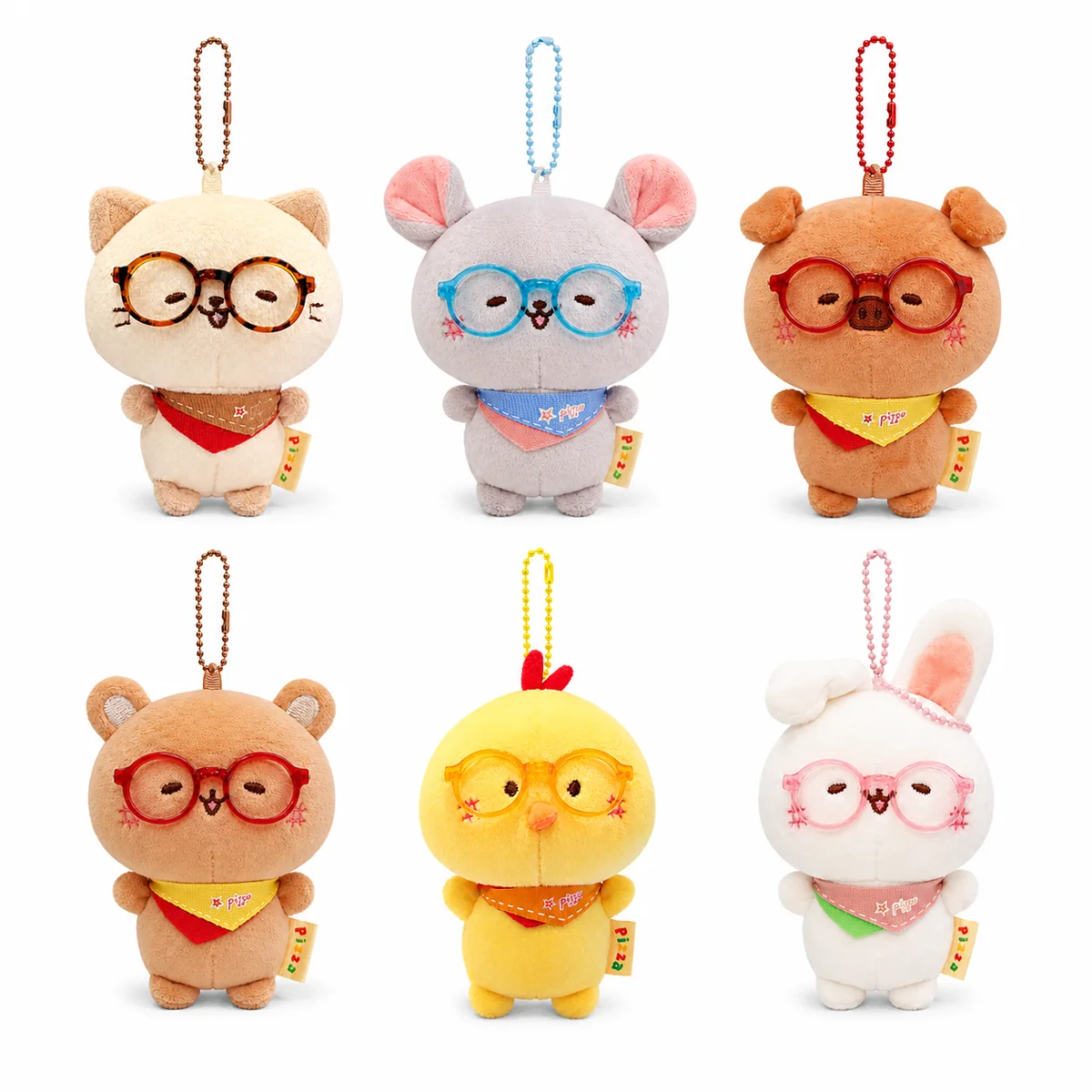 Plush Animal Keychains