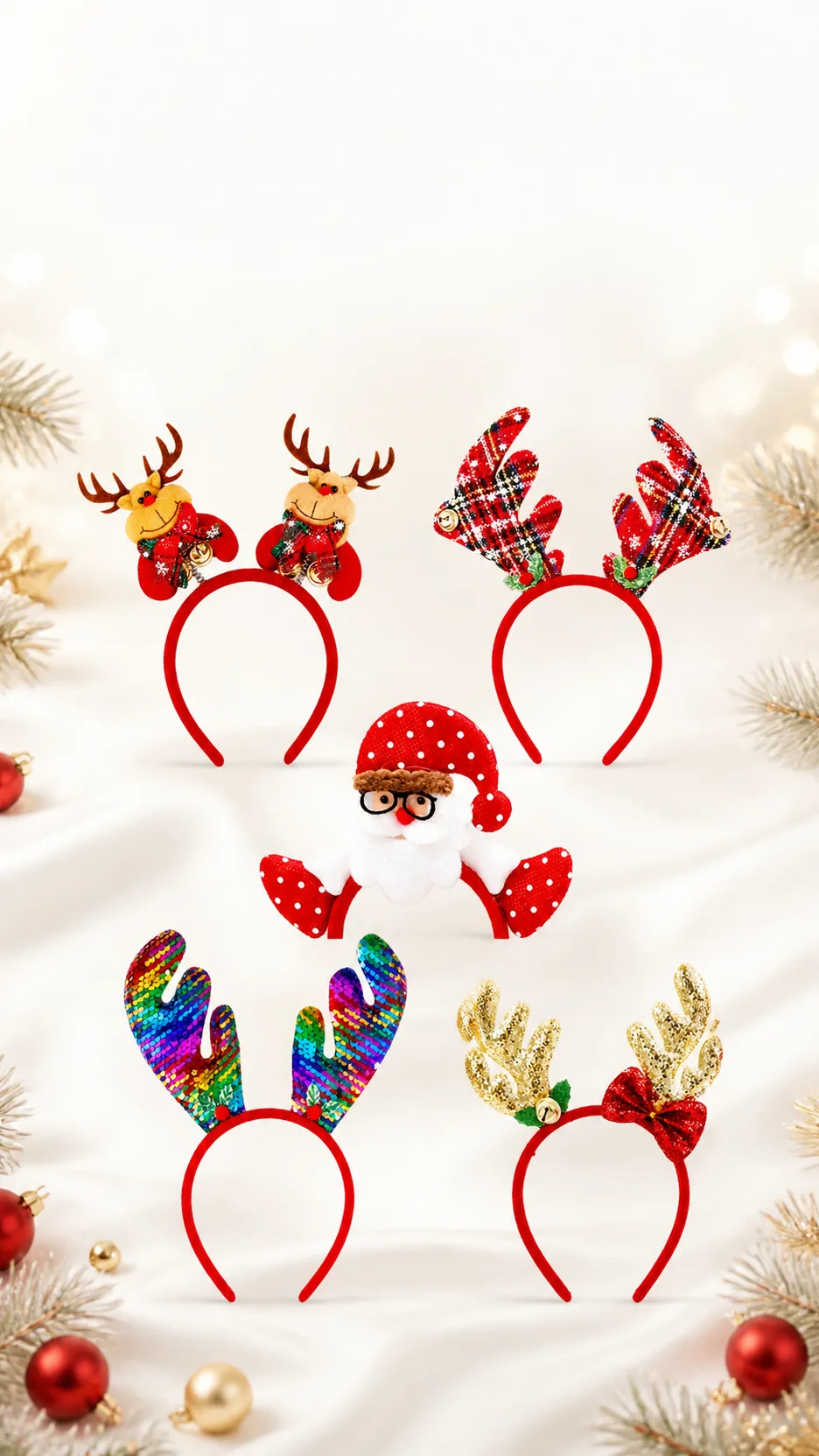 Reindeer Antler Christmas Headbands product detail 1