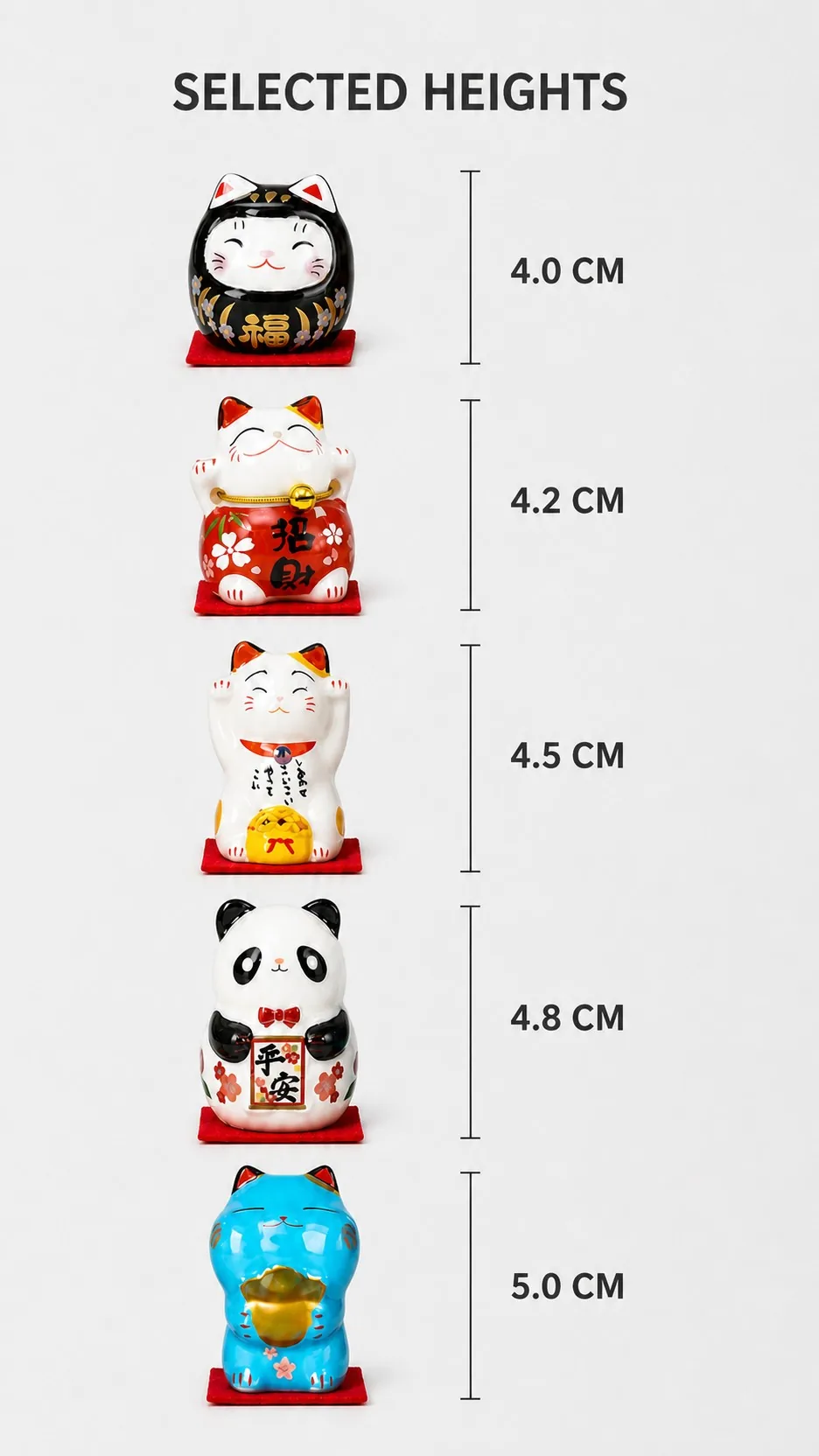 Mini Ceramic Lucky Cat Sets product detail 4