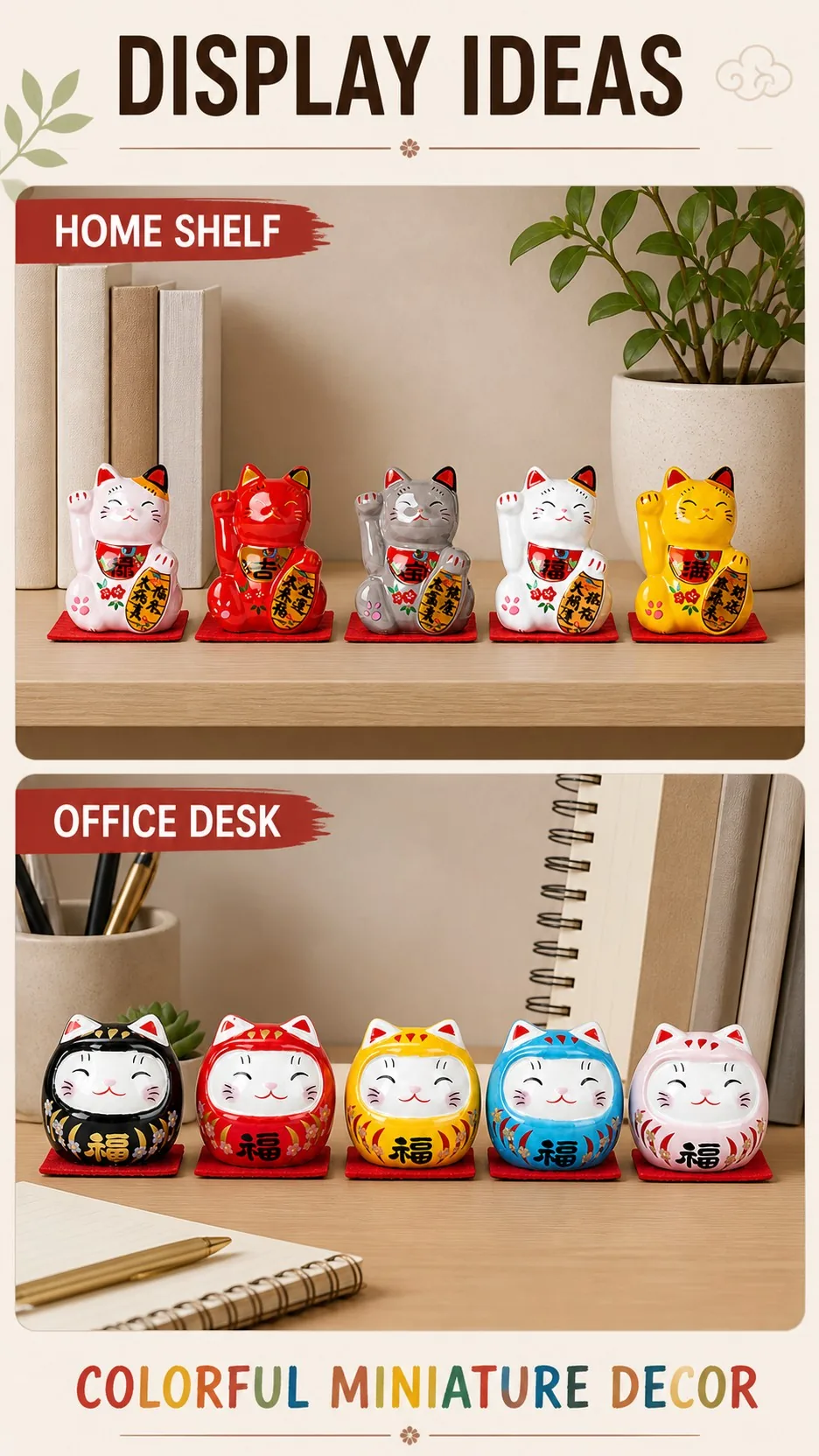 Mini Ceramic Lucky Cat Sets product detail 8