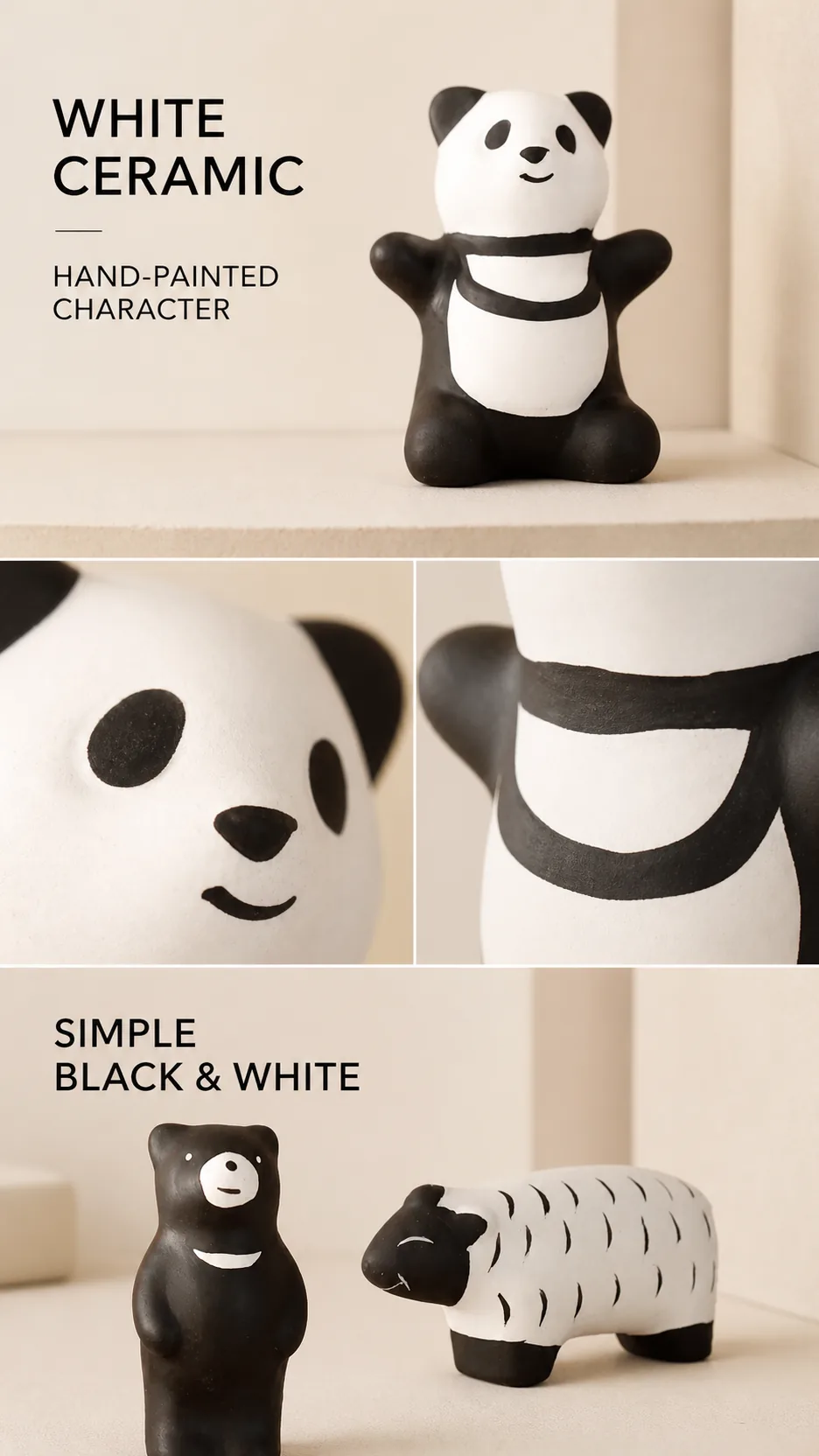 Minimalist Ceramic Animal Figurine Collection product detail 2