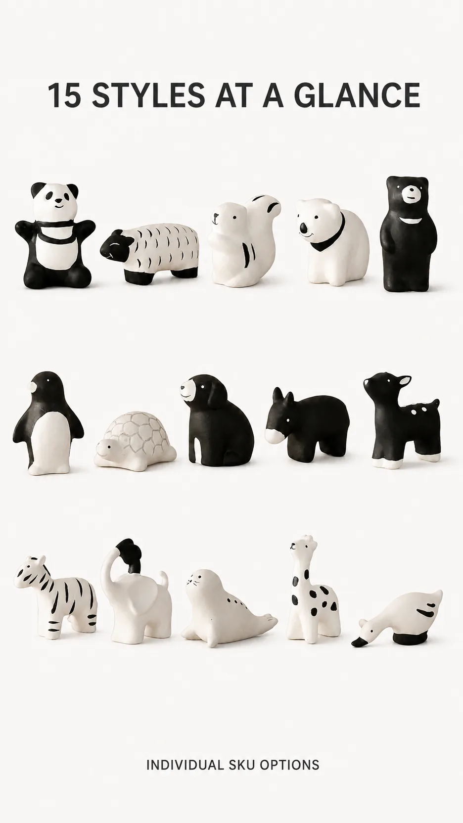Minimalist Ceramic Animal Figurine Collection product detail 5