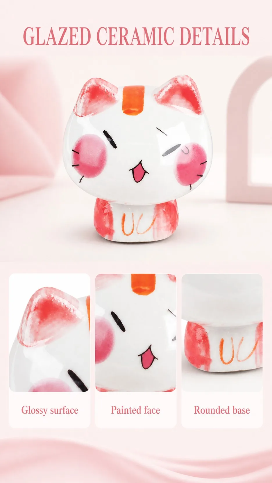 Mini Ceramic Cat Figurines product detail 3
