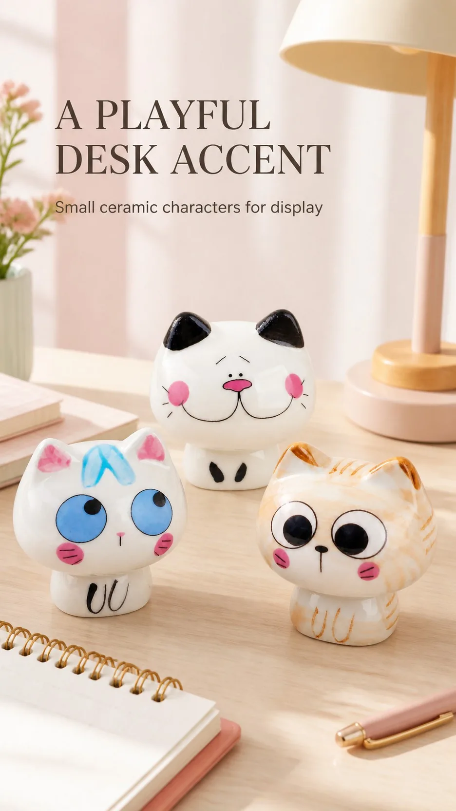 Mini Ceramic Cat Figurines product detail 6
