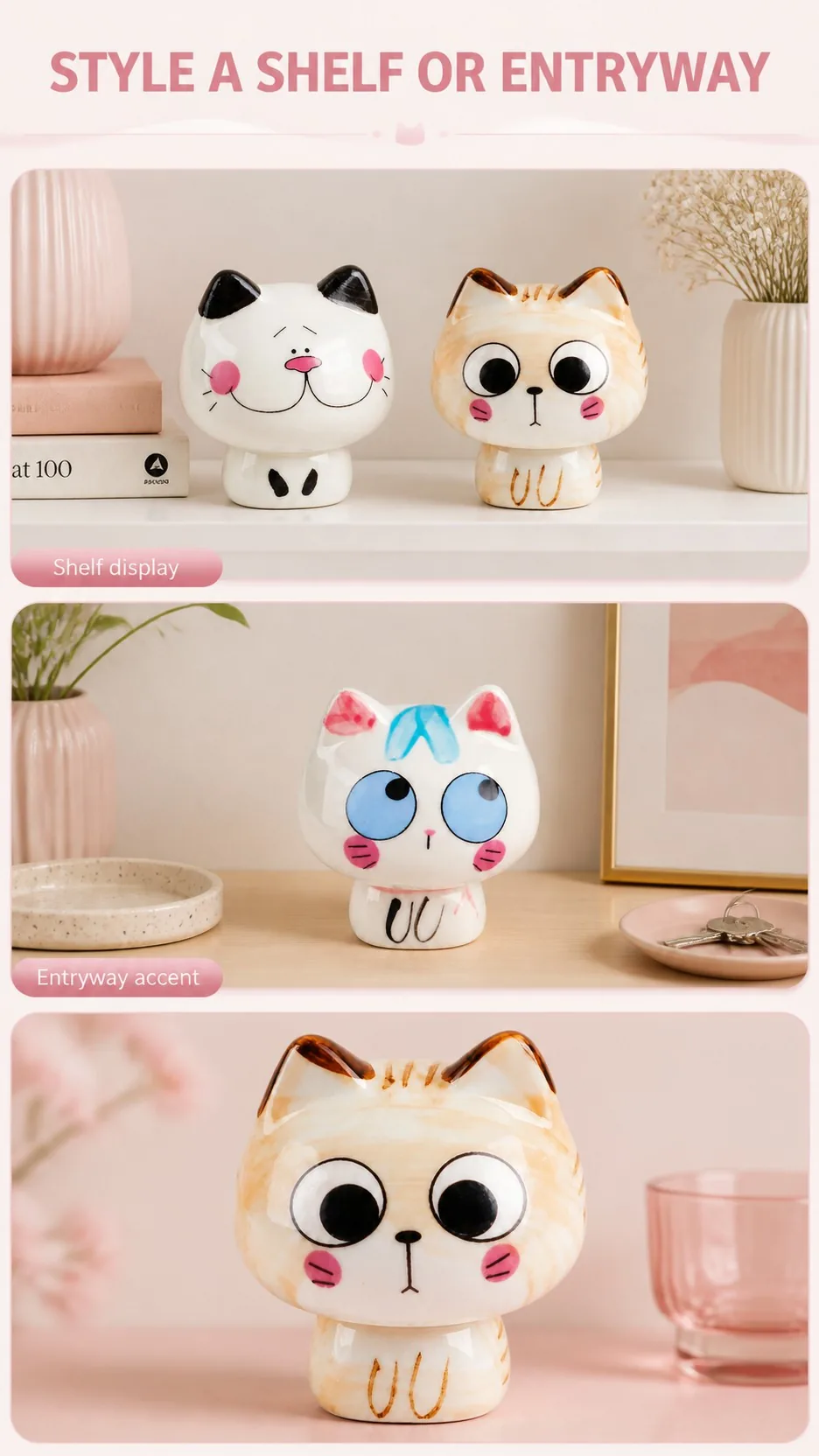 Mini Ceramic Cat Figurines product detail 7