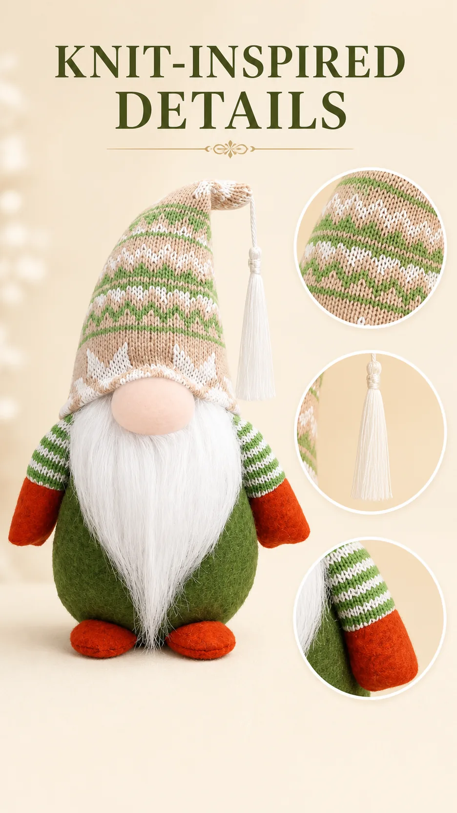 Nordic Christmas Gnome Figurines product detail 3