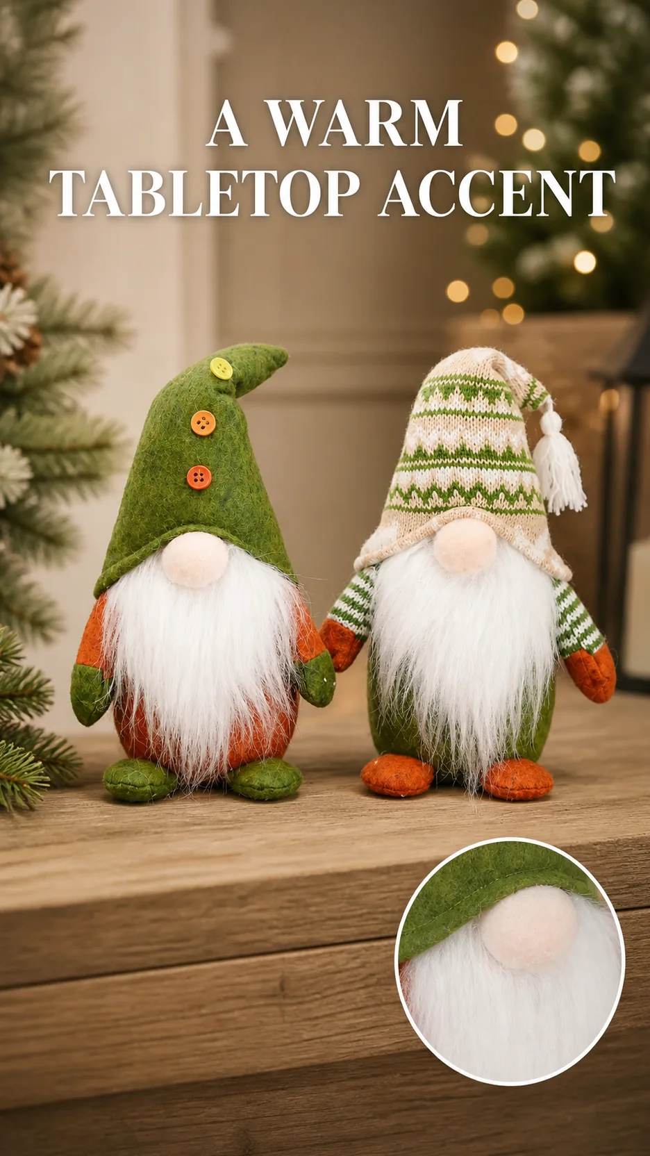 Nordic Christmas Gnome Figurines product detail 6