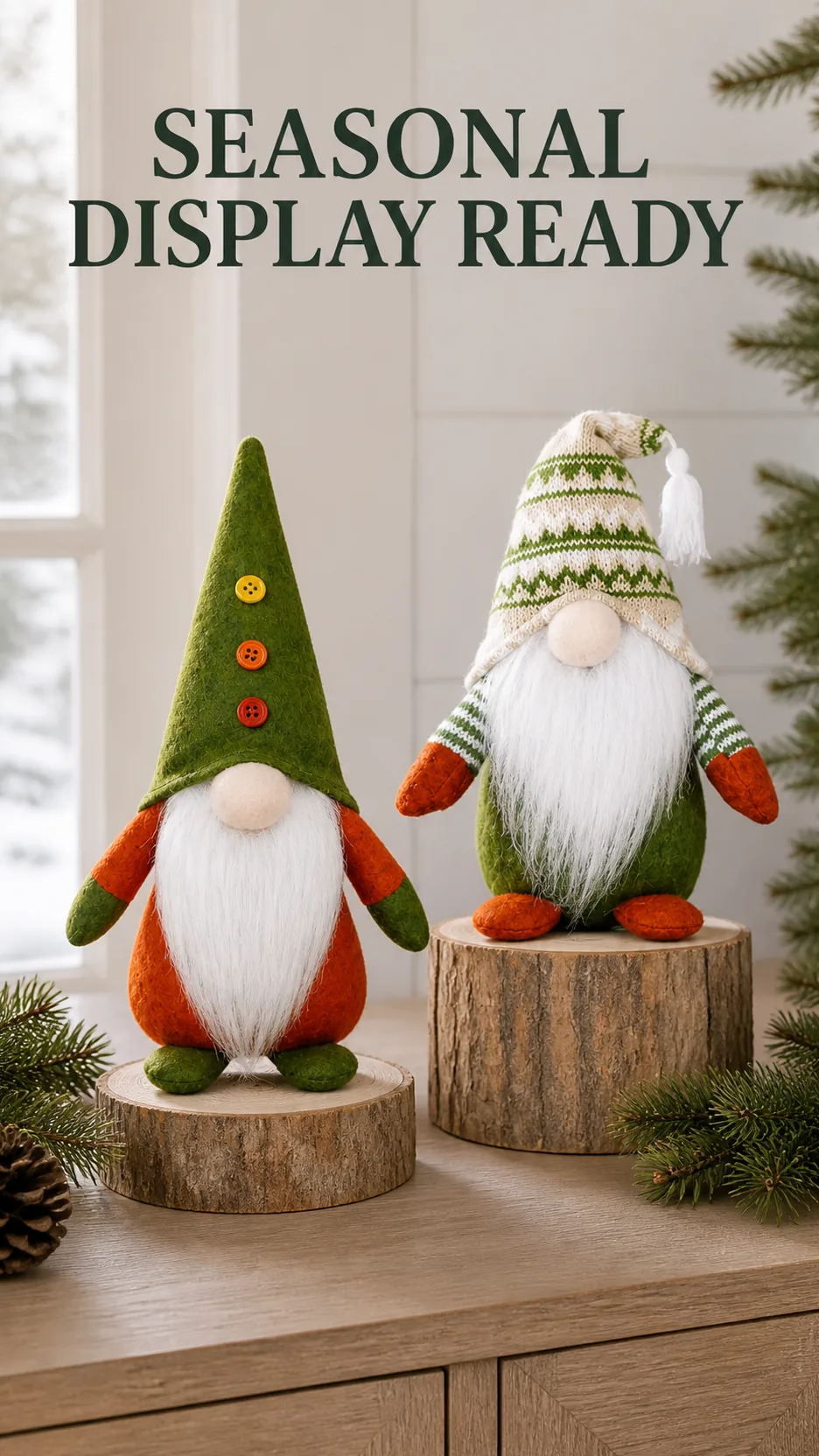 Nordic Christmas Gnome Figurines product detail 7
