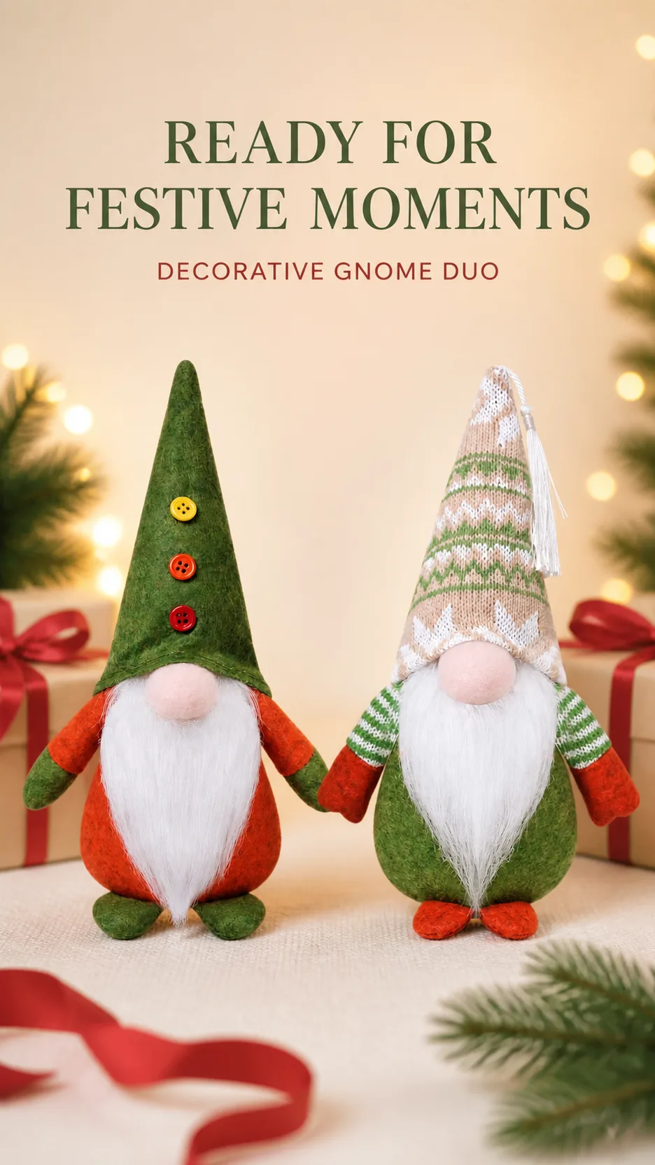 Nordic Christmas Gnome Figurines product detail 8