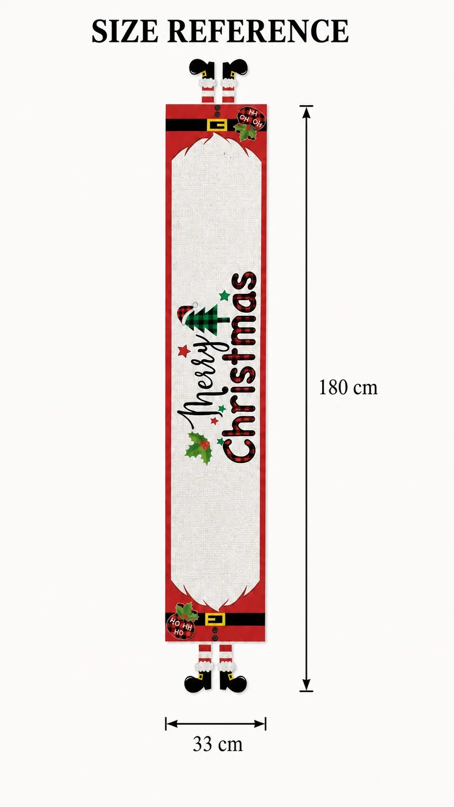 Christmas Snowman and Santa Table Runner product detail 2
