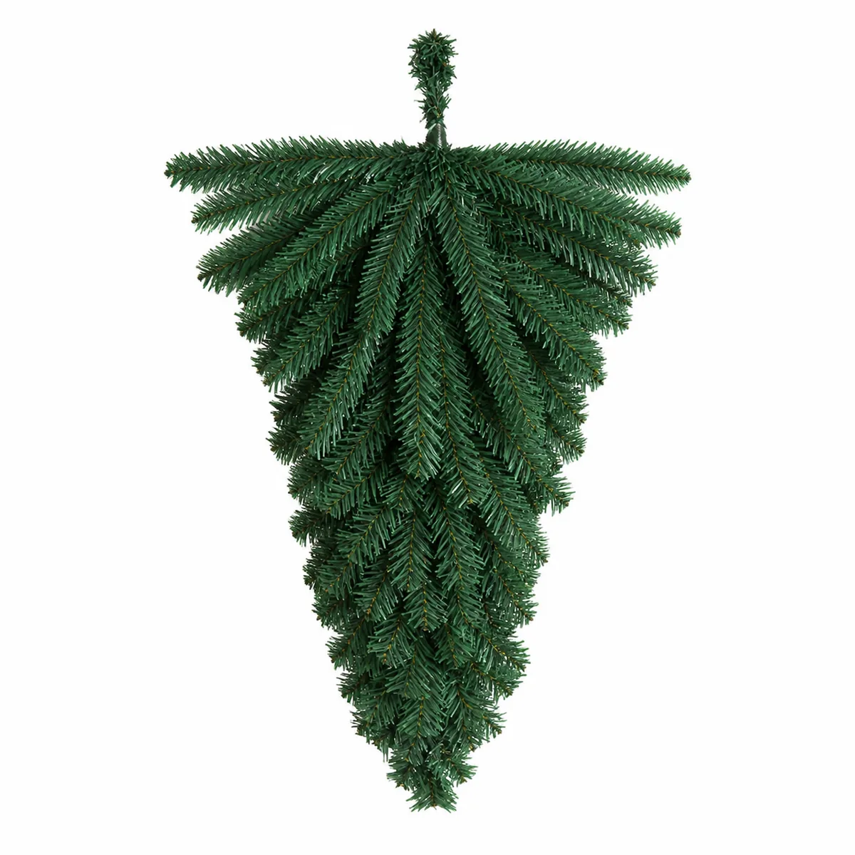 Custom Inverted Christmas Tree Hanging Decoration PVC Pine Needle Door Wall Ornament