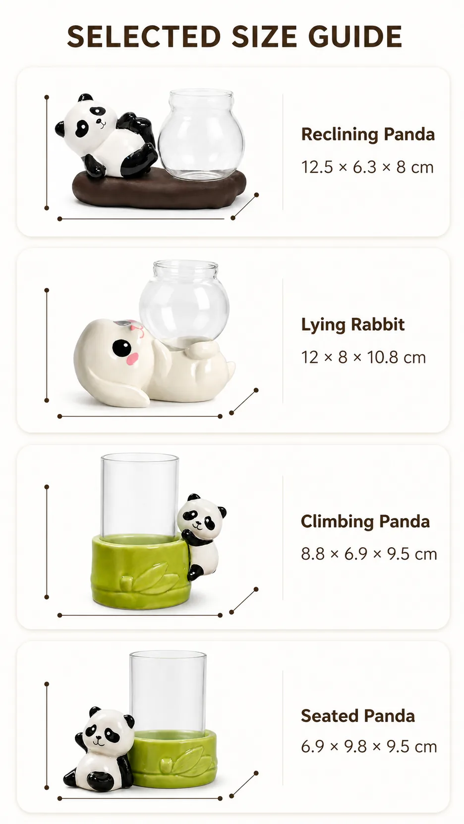 Ceramic Rabbit Hydroponic Vases product detail 4