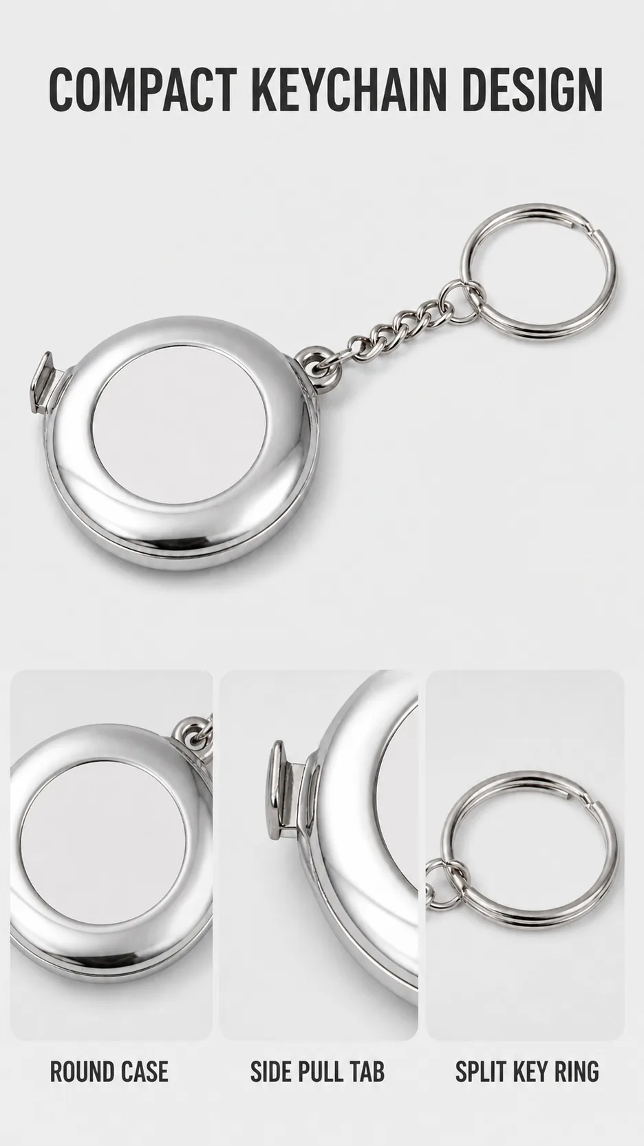 2 m Mini Keychain Tape Measure product detail 3