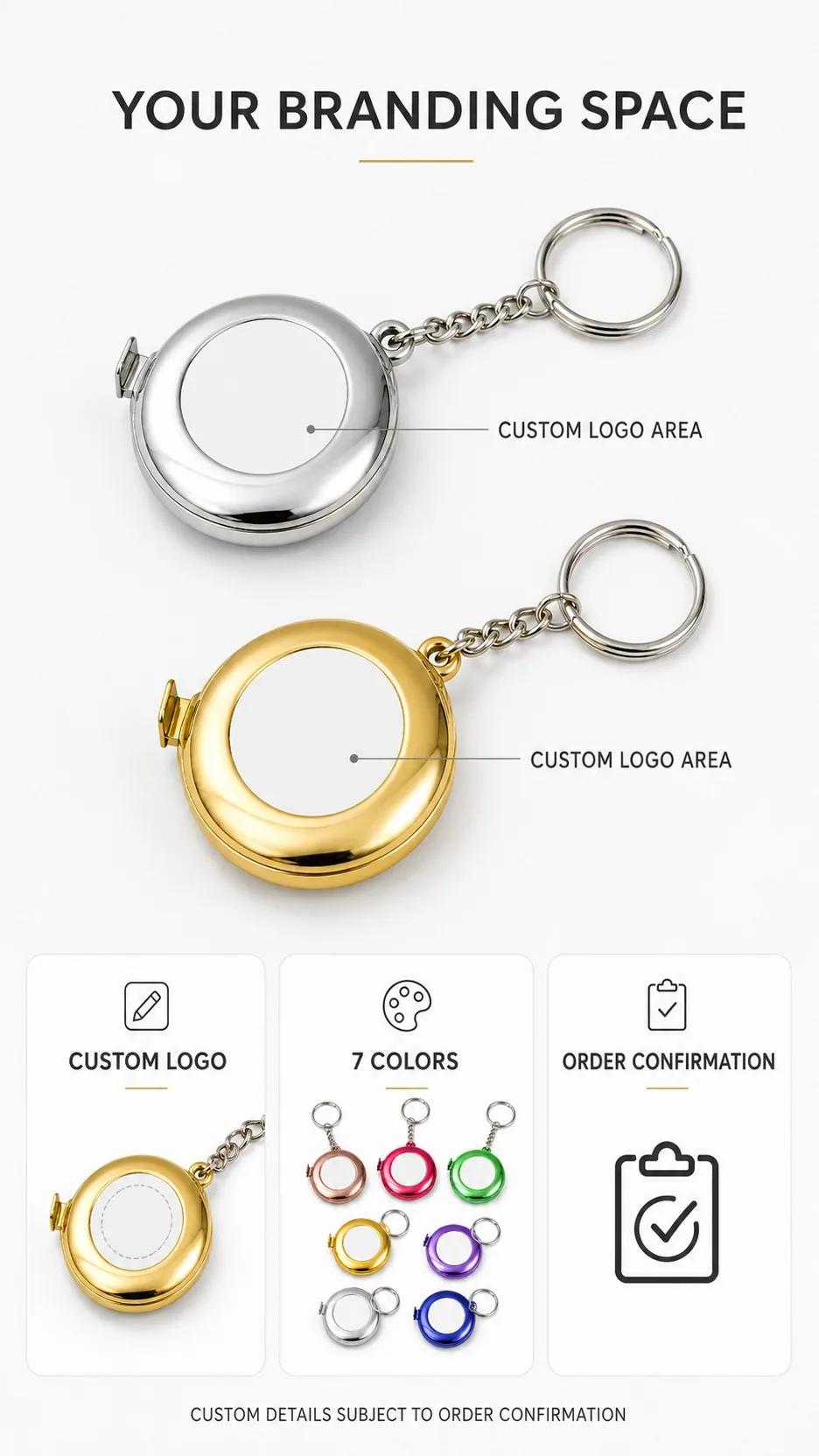 2 m Mini Keychain Tape Measure product detail 7