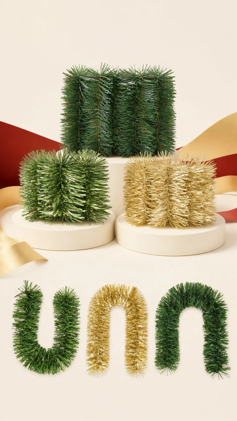 PVC Christmas Tinsel Garlands product detail 1