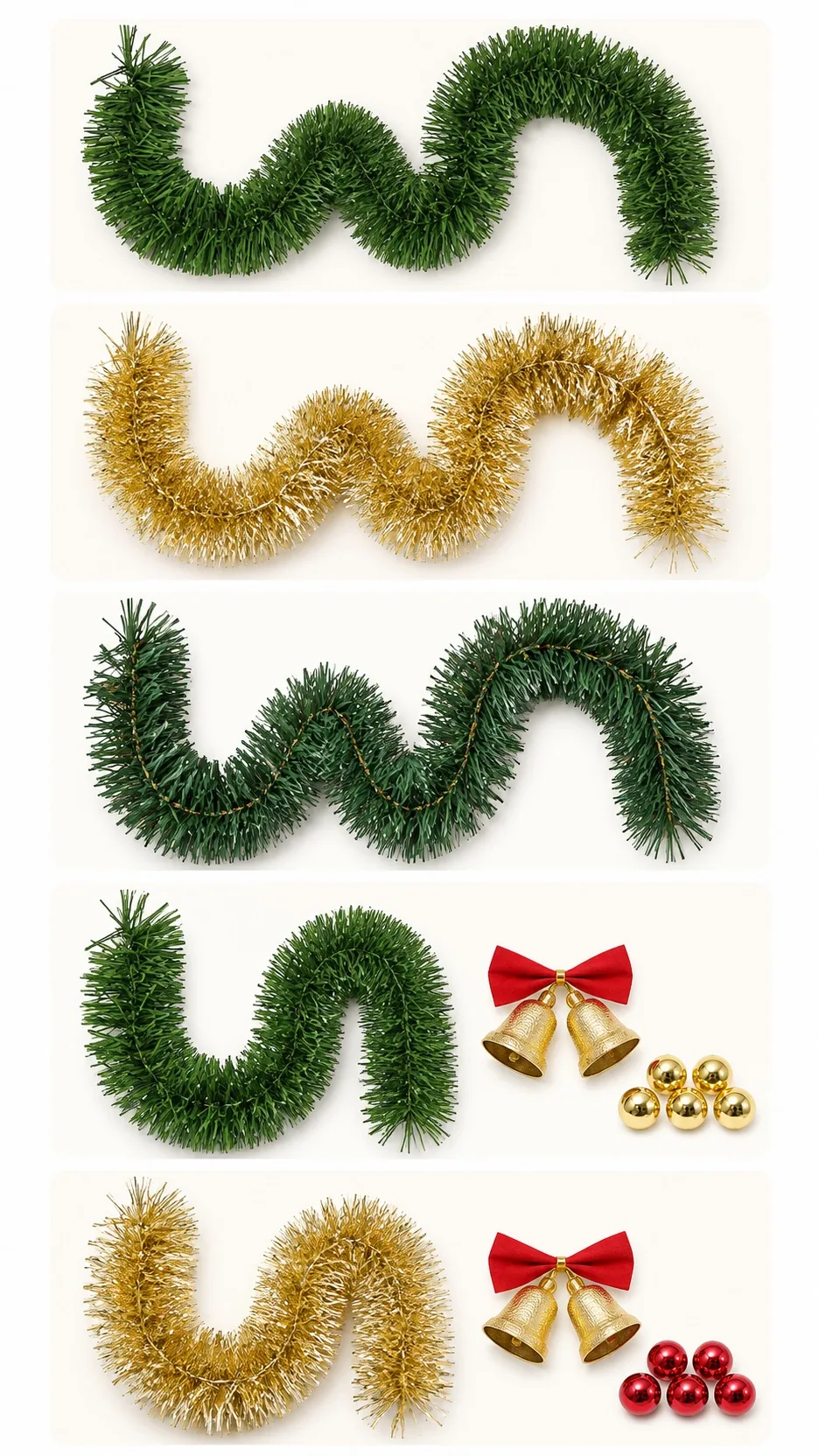 PVC Christmas Tinsel Garlands product detail 5