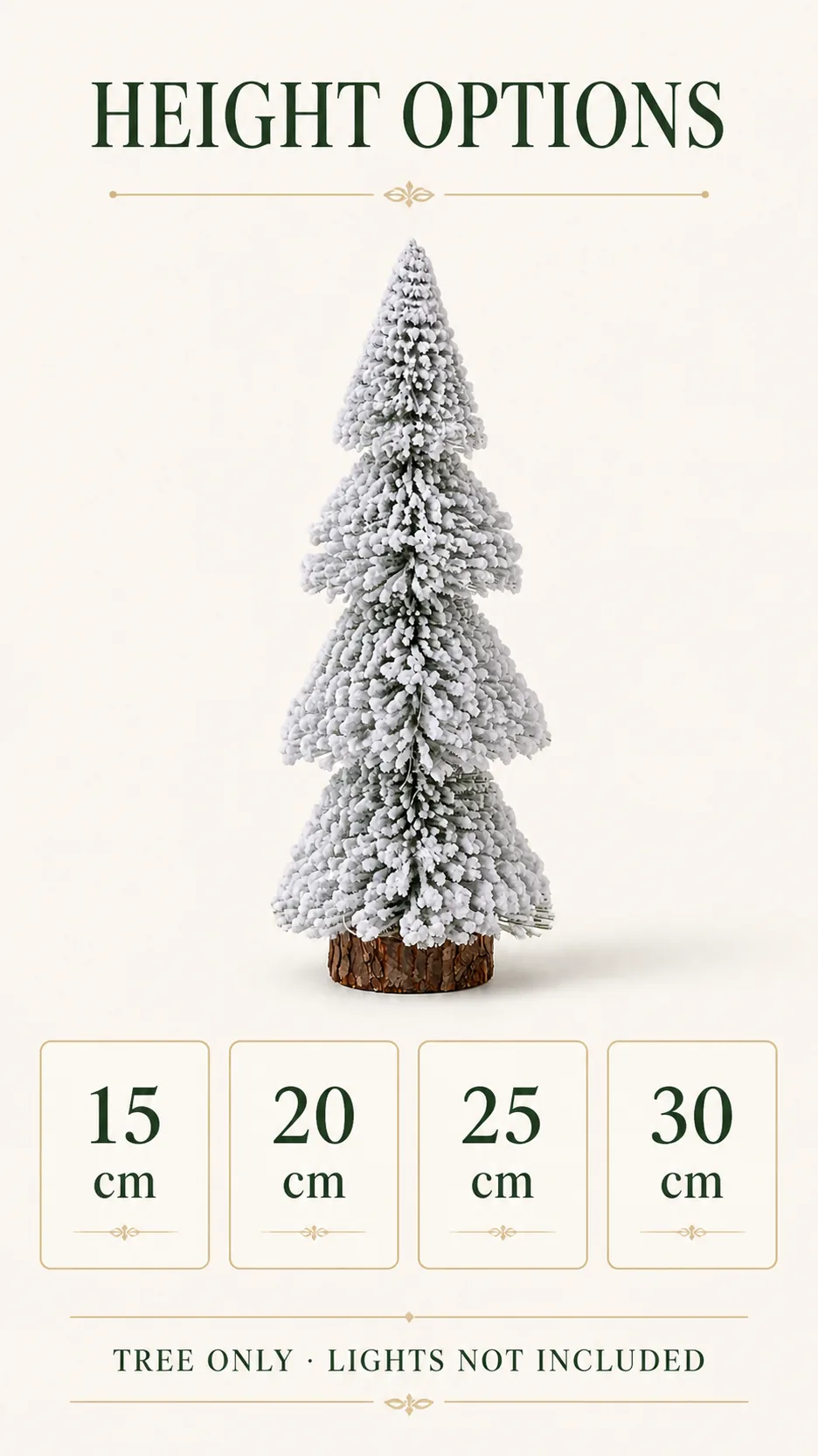Flocked Cedar Mini Christmas Trees product detail 4